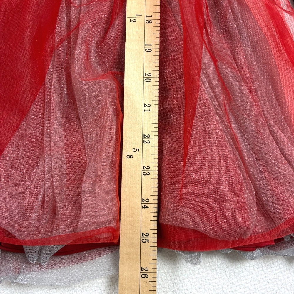 Two Disney Minnie Mouse Tutu Dresses Red Black Sparkles Princess Fairytale 6X - Picture 12 of 12